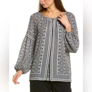 Max Studio London Patterned Blouse size 2x. NWOT